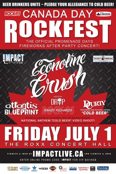 ROCK95 CANADA DAY ROCKFEST 2011