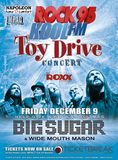 BIG SUGAR & Wide Mouth Mason Toy Drive Concert