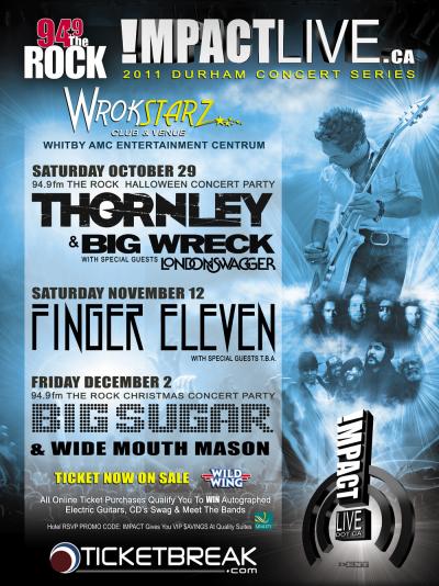 94.9fm The Rock DURHAM Concert Series!