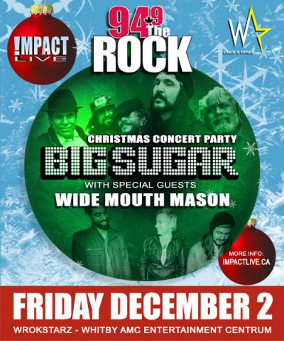 94.9fm Christmas Concert Party w/ BIG SUGAR