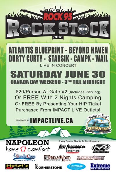 ROCK95 ROCK STOCK Canada Day Weekend