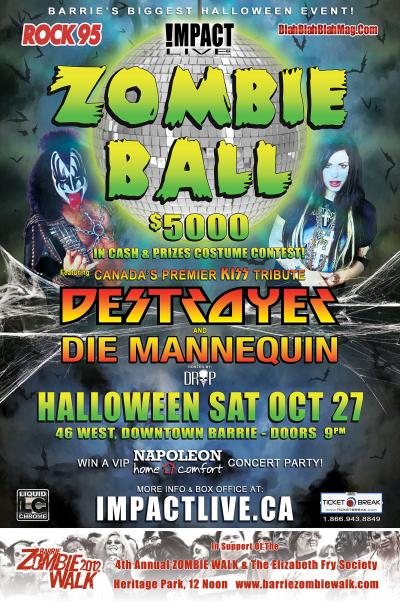 ROCK95 ZOMBIE BALL: Die Mannequin & Destroyer