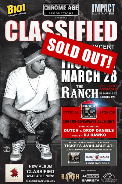 CLASSIFIED LIVE IN CONCERT SOLD-OUT!
