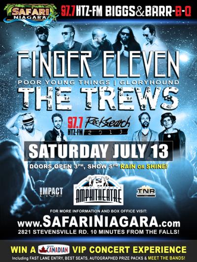 FINGER 11 & THE TREWS Headline The HTZFM BBQ