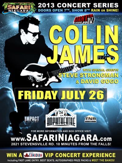 COLIN JAMES LIVE AT SAFARI NIAGARA