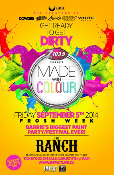 MADE WITH COLOUR Frosh PAINT PARTY!