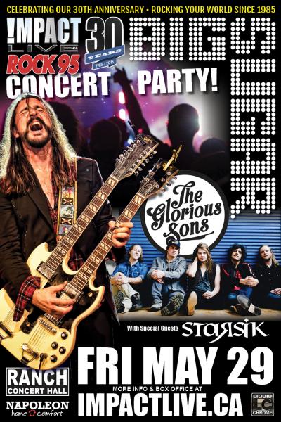 BIG SUGAR, THE GLORIOUS SONS & STARSIK Perform Impact Live's 30th Anniversary Rock95 Concert Party!